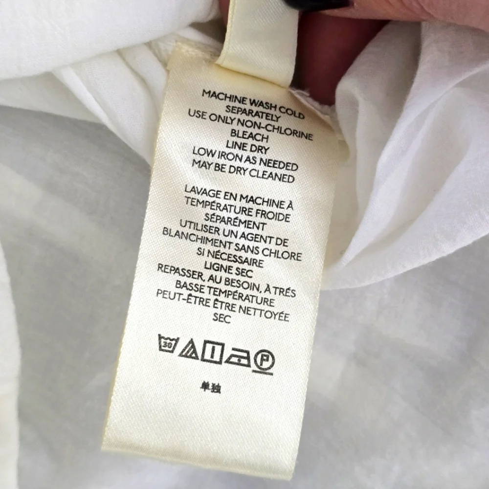 Free People Samantha Shirtdress in Ivory Combo Size XS - Picture 7 of 15